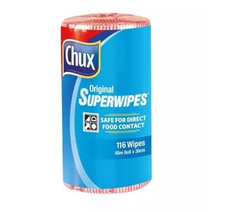 CHUX 9316 SUPERWIPES RED PERF 56CM X 30CM X 65M