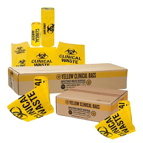 72L CLINICAL WASTE BAGS LDPE