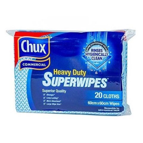 CHUX 9887 WIPING CLOTH BLUE 60CM X 60CM