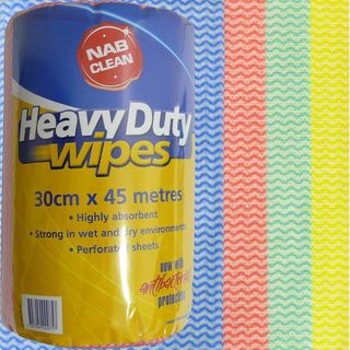 NAB HEAVY DUTY WIPES YELLOW 30CM X 45M