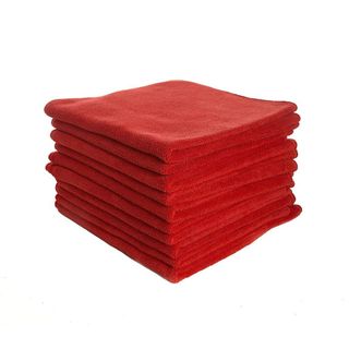 NAB MICROFIBRE CLOTHS RED 360MM X 360MM
