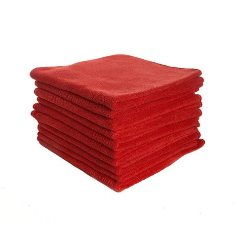 NAB MICROFIBRE CLOTHS RED 360MM X 360MM