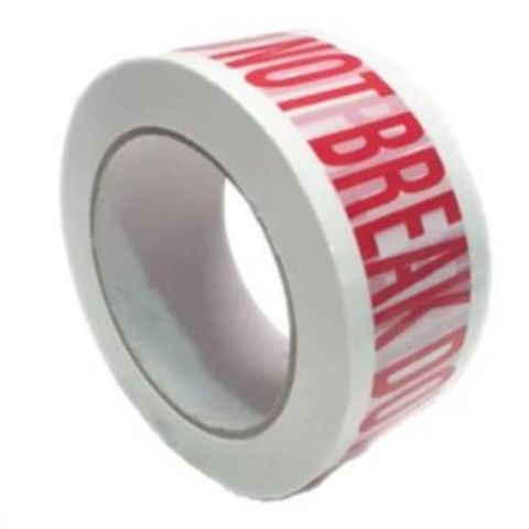PRINTED TAPE "DO NOT BREAK DOWN PALLET" RED/WHITE