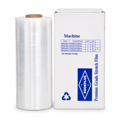 PACKPLUS PREMIUM MACHINE STRETCH FILM CLEAR 23UM