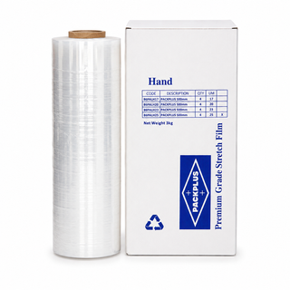 PACKPLUS PREMIUM HAND STRETCH FILM CLEAR 25UM