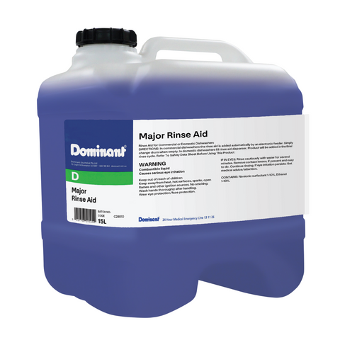 MAJOR RINSE AID 15L - MACHINE RINSE AID (DOMINANT)