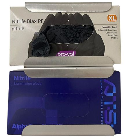 STAINLESS STEEL DOUBLE GLOVE DISPENSER