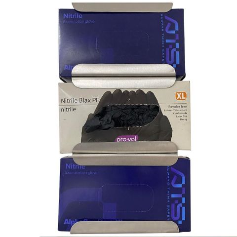 STAINLESS STEEL TRIPLE GLOVE DISPENSER