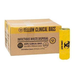 54L CLINICAL WASTE BIN LINER HDPE