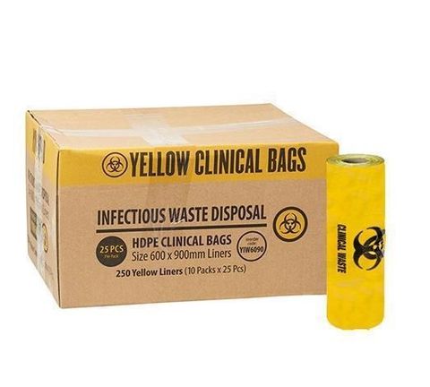 54L CLINICAL WASTE BIN LINER HDPE