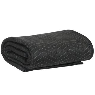 BLACK QUILTED REMOVALIST BLANKET
