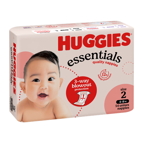 HUGGIES INFANT ESSENTIALS NAPPIES #2