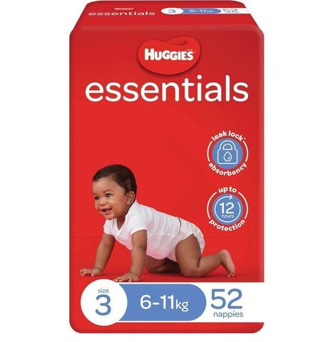 HUGGIES CRAWLER ESSENTIALS NAPPIES #3