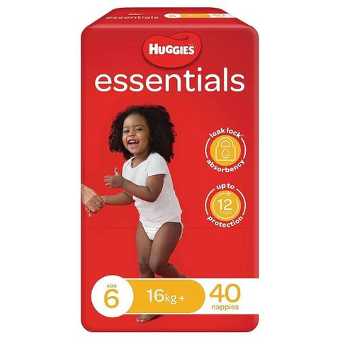 HUGGIES JUNIOR ESSENTIALS NAPPIES #6