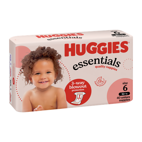 HUGGIES JUNIOR ESSENTIALS NAPPIES #6