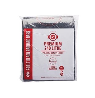 240L BLACK EXTRA HEAVY DUTY BIN LINER