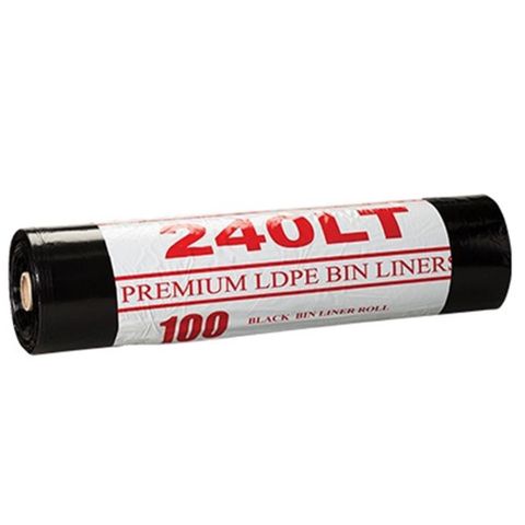 240L BLACK COUNCIL BIN LINERS