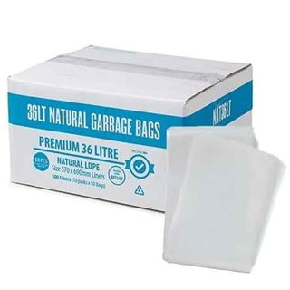 36L LARGE TIDY LINER NATURAL CLEAR