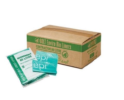 80L ENVIROGREEN BIN LINERS