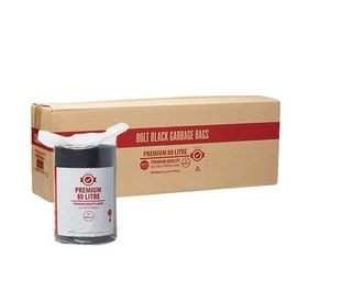 80L BLACK BIN LINERS ON ROLL