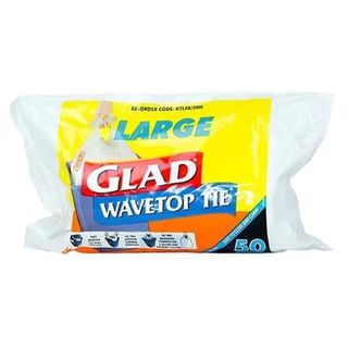 36L GLAD WHITE BIN LINER