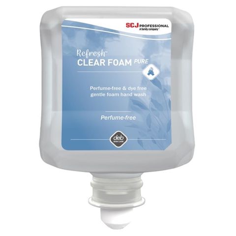 DEB REFRESH CLEAR FOAM WASH CARTRIDGE 1L