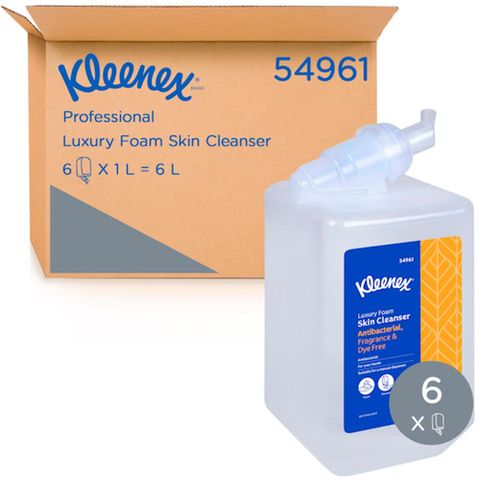 KLEENEX LUXURY FOAM SKIN CLEANSER 1L