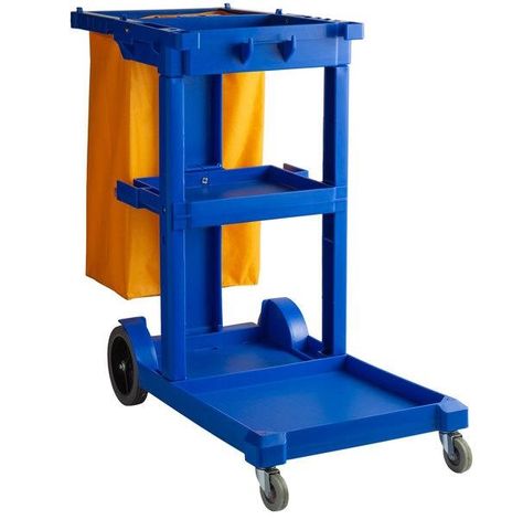JANITOR CART COMPLETE WITH YELLOW BAG