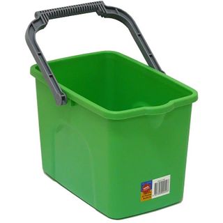 GREEN PLASTIC RECTANGULAR BUCKET 9L