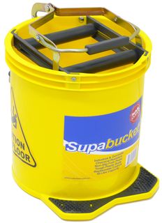 YELLOW MOBILE MOP BUCKET 16L