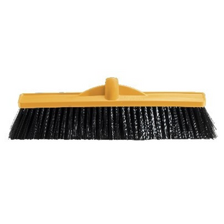 YELLOW BROOM HEAD POLY MED/STIF 450MM