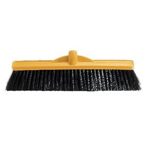 YELLOW BROOM HEAD POLY MED/STIF 450MM