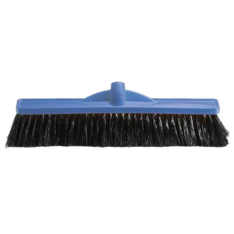 BLUE BROOM HEAD POLY MED/STIF 450MM