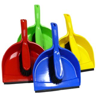 DUST PAN AND BRUSH SET PLASTIC