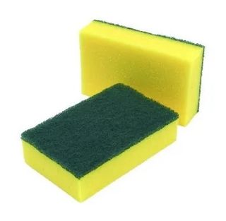 SCOUR 'N' SPONGE GREEN & YELLOW