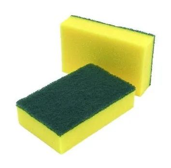 SCOUR 'N' SPONGE GREEN & YELLOW