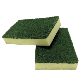 SCOUR 'N' SPONGE GREEN & YELLOW