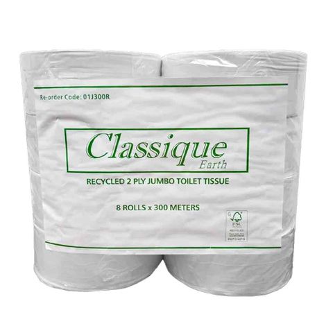 CLASSIQUE RECYCLED 2 PLY JUMBO TOILET TISSUE