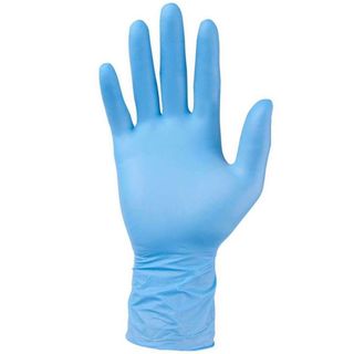 BLUE LATEX GLOVES POWDER FREE MEDIUM