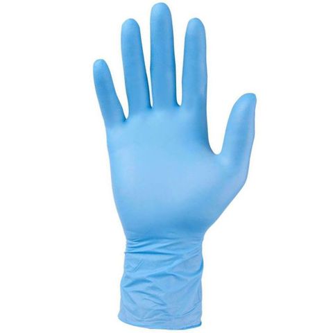 BLUE LATEX GLOVES POWDER FREE X-LARGE