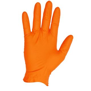NITRILE ORANGE GLOVE POWDER FREE MEDIUM
