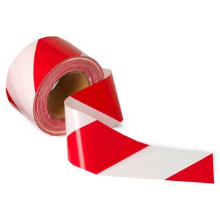 BARRIER TAPE RED / WHITE