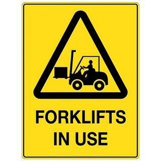 SAFETY SIGN - FORKLIFT IN USE