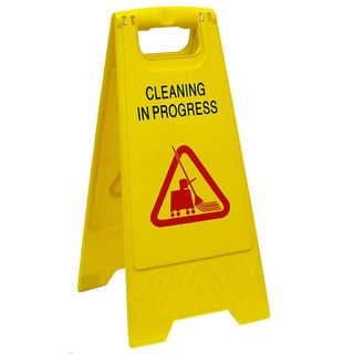 SAFETY SIGN  A FRAME YELLOW