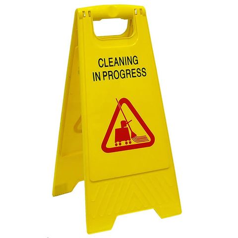 SAFETY SIGN  A FRAME YELLOW