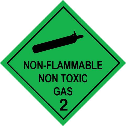 NON FLAMMABLE NON TOXIC GAS 2