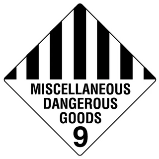 MISCELLANEOUS DANGER GOODS 9