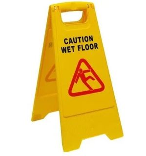 SAFETY SIGN  A FRAME YELLOW