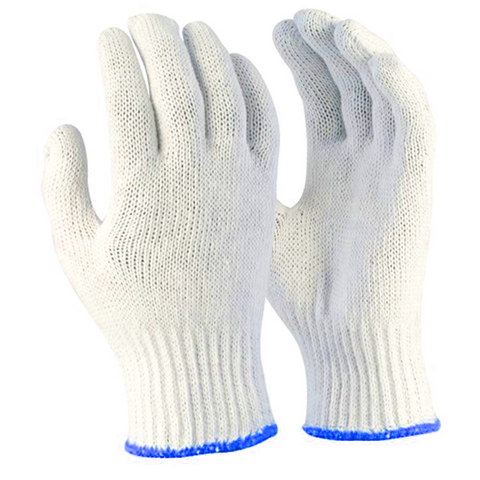 GLOVES POLY COTTON KNIT MENS