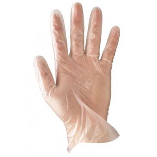 CLEAR VINYL POWDER FREE GLOVE SMALL